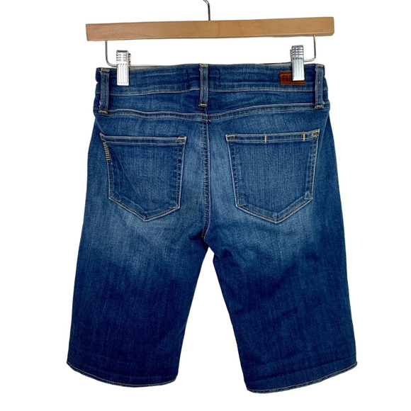 Paige Denim Bermuda Length Cut off Jean Shorts Size 25 - Picture 4 of 7